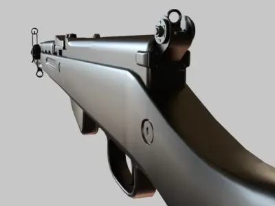 SKS Carbine Low-poly 3D model
