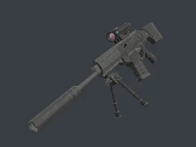 Beretta ARX-200 Low-poly 3D model