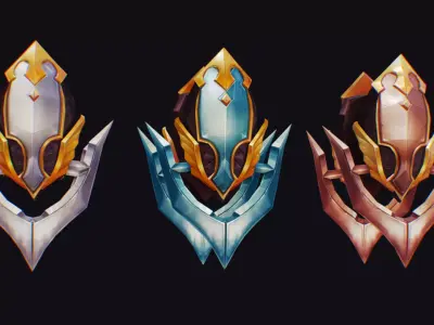 Claw Hand Classic Claws Glove Blade Cutting Edged Wedge Low-poly 3D model