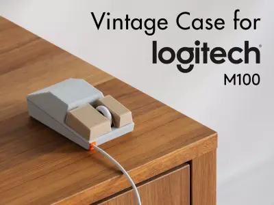 Logitech M100 vintage case - 1-year commercial licence 3D print model
