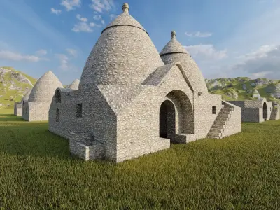 Historical temple-place of worship 3D model