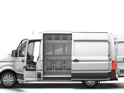 MAN TGE Van MWB HR HQInterior 2025 UKspec 3D model