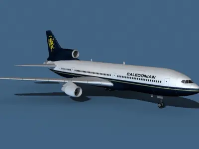 Lockheed L-1011-50 Caledonian 3D model