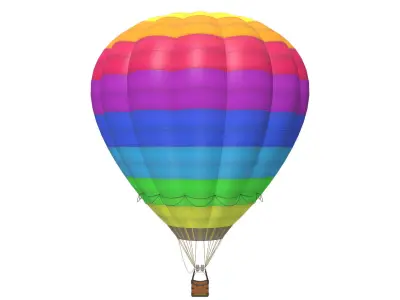 hot air balloon 3D model
