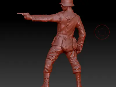 German soldiers 3D print model