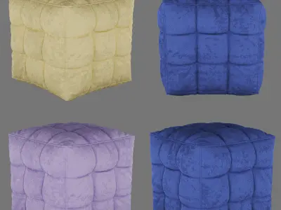 BON VIVANT POUF C3 01 Free 3D model