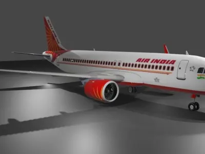 Air India Airbus a320neo Low-poly 3D model