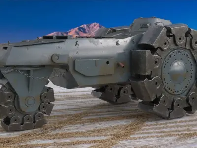 Alkett VsKfz 617 Minenrumer Vray and Mental Ray 3D model