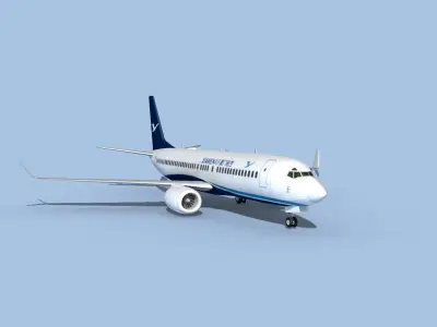 Boeing 737-800 Max Xiamen Airlines 3D model