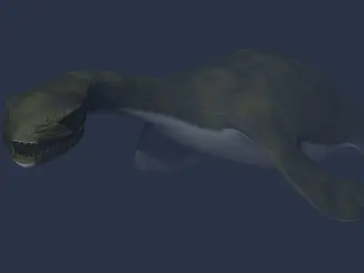 Cryptocleidus dinosaur Low-poly 3D model