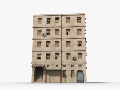  Arab Middle East Building x27 Low-poly 3D model