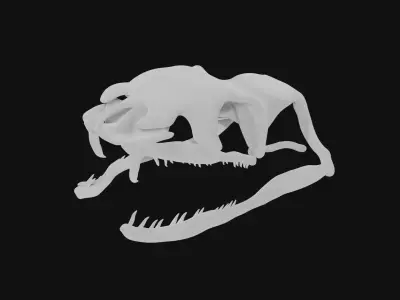 Snake skull 3D model