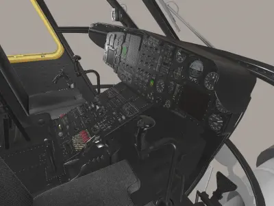 MH-53E Sea Dragon Blank Livery Low-poly 3D model