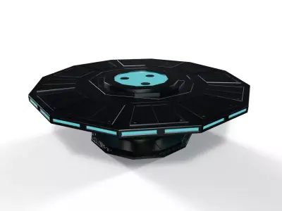 Sci-Fi Conference Table - Game Ready Low-poly 3D model