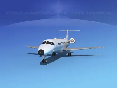 Embraer ERJ-135 Unmarked 1 3D model