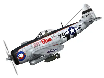 Republic P-47D Thunderbolt - Elsie 3D model