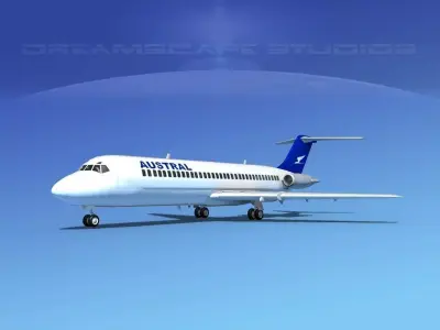 Douglas DC-9-30 Austral 3D model
