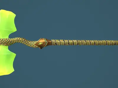 Snake hammer Low-poly 3D model