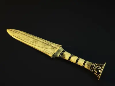 Tutankamon dagger 3D model