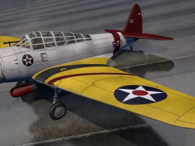 Douglas TBD-1 Devastator 3D model