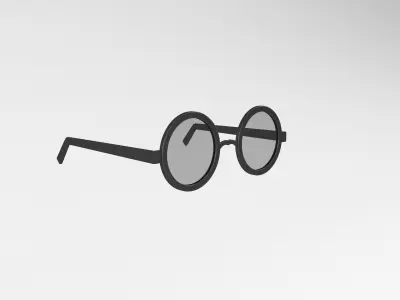 Cartoon Glasses v1 002 Low-poly 3D model
