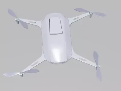 Panthom dji phantom drone Low-poly 3D model