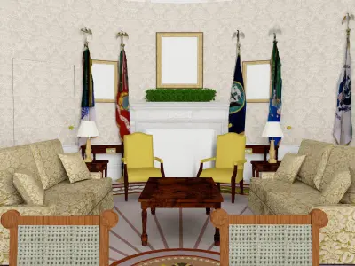 The Oval Office 3D model