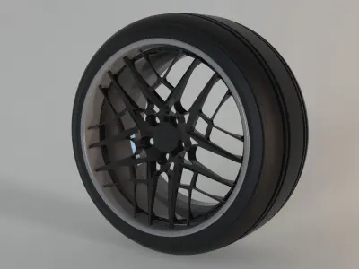tire und rims cocnept tuning part 3D model