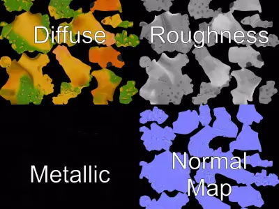 Colorful Dinosaur Character model pack Low-poly 3D model