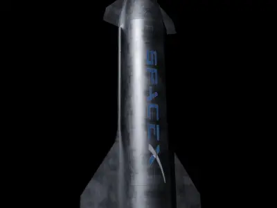 Starship Superheavy Model 3D model