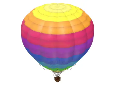 hot air balloon 3D model