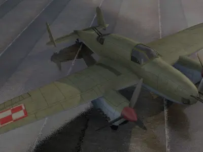 PZL P-38 Wilk 3D model