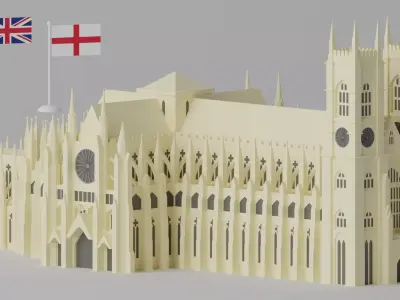 Westminster Abbey UK London 3D model