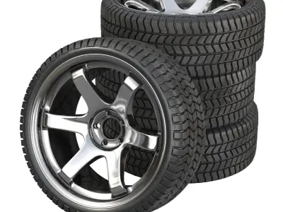 RimCar02 tyres 3D model