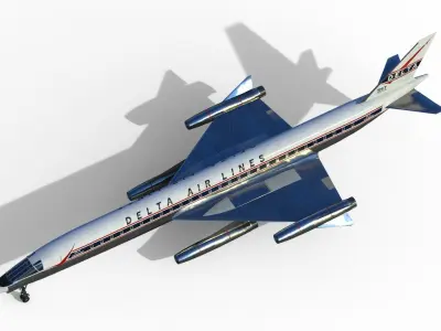 Convair 58-9 SST 3D model
