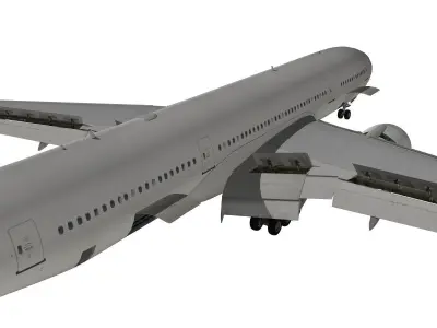 Boeing 777-200LR generic livery 3D model