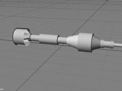 Rocket Launcher - Projectile - Raketenpanzerhaust 88mm HEAT 3D model