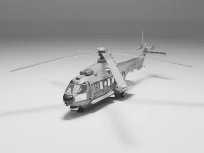 Helicopter H225M 3D print model