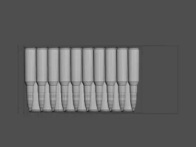 Cartridges in the box 3D model