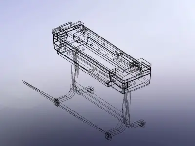 HP Design Jet T830 36inch printer 3d model 3D print model
