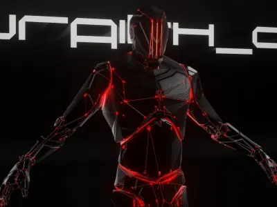 4 Androids Pack Download High Quality 3d Model Original Design Free low-poly 3D model