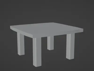 free Small Table Free 3D model