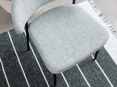  Replica Minotti Expect Chair Model, Grey 