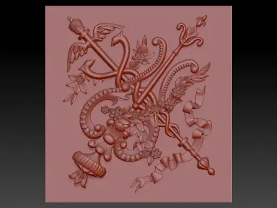 3D FLORAL DESIGN Free 3D model