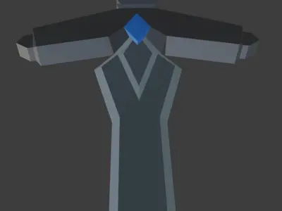 SAO Kirito ALO Blue Longsword Free low-poly 3D model