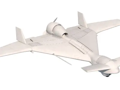 IAI Harop UAV loitering munition Drone 3D model