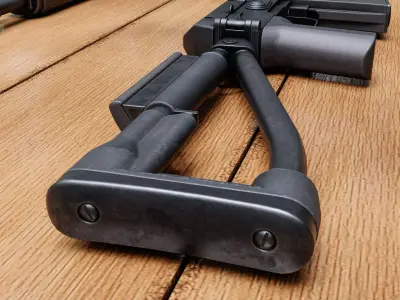 SVDK rifle Low-poly 3D model