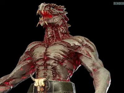 Beast Mutant Pack 2 Low-poly 3D model