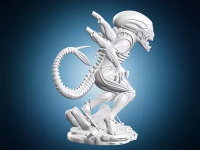 Spiderman Xenomorph Figure 3D print model