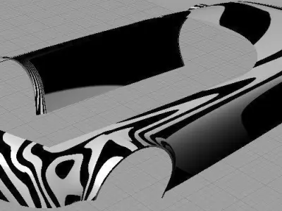 Car silver Free 3D model